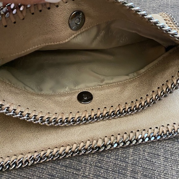 NEW Stella McCartney Falabella Tan Faux Leather Clutch!! - Picture 5 of 11